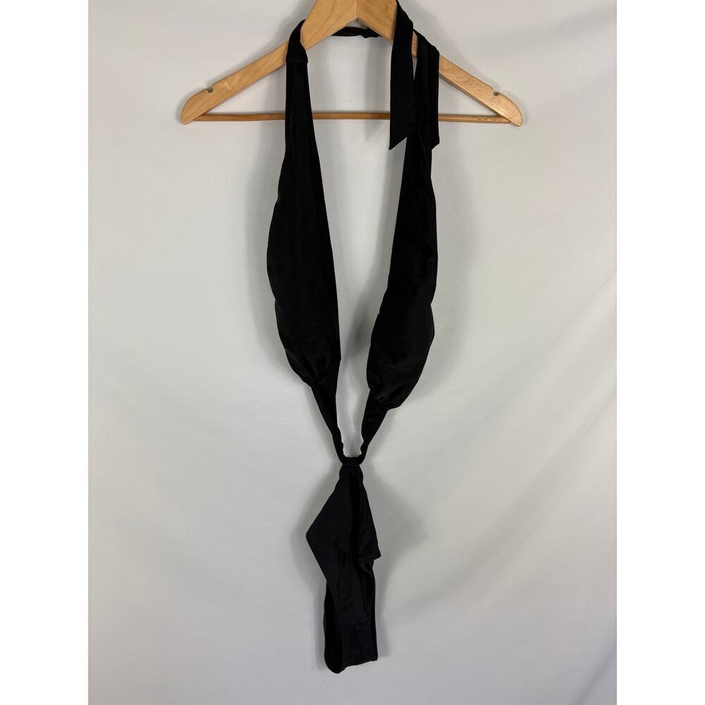 NWT Express Deep V Cutout Swimsuit Black Size Medium
